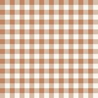 Seamless Repeating Orange Peach And White Buffalo Plaid Pattern vector