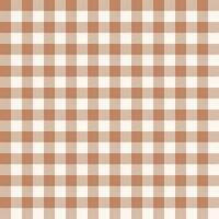 Seamless Repeating Orange Peach And White Buffalo Plaid Pattern vector