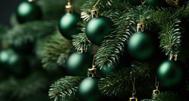AI generated a close up of artificial christmas tree glwt, photo