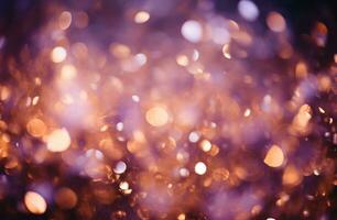 AI generated purple and pink light abstract bokeh background, photo