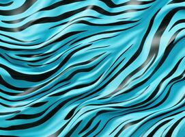 AI generated zebra print fabric on blue, photo