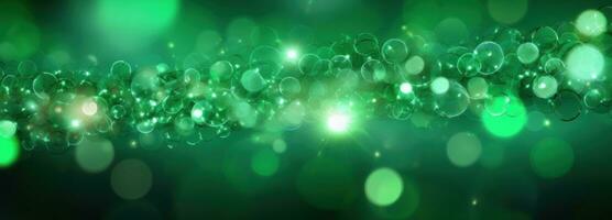 AI generated green bokeh background stock footage, photo