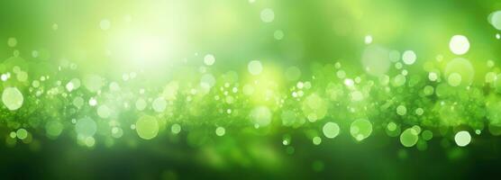 AI generated green bokeh background stock footage, photo