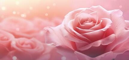 AI generated pink rose hd background free rose wallpaper for desktop photo