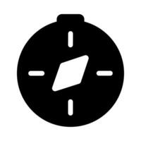 Compass icon for navigation and direction vector