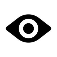 Eye icon for view, vision and insight vector