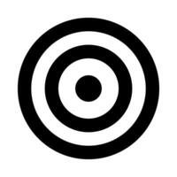 Bullseye icon for target and goals vector