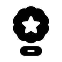 Award icon for recognition and achievement vector