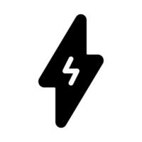 Lightning icon for energy and power concepts vector