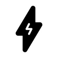 Lightning icon for energy and power concepts vector