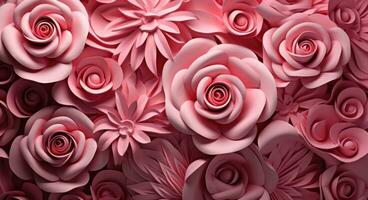 AI generated rose wallpapers and backgrounds photo