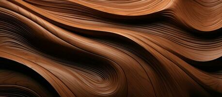 AI generated a realistic wood wave pattern and wall photo