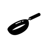 pan icono para fritura y Cocinando vector