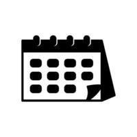 Icon of desk calendar for schedule vector
