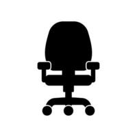 Office chair icon for sit when working vector