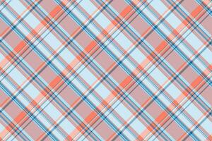 Canvas texture background pattern, installing plaid seamless tartan. Window textile check fabric vector in light and cyan colors.