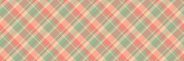 Oilcloth background plaid vector, styling check seamless texture. Choose fabric textile pattern tartan in pastel and red colors. vector
