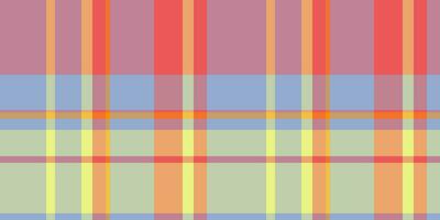 Invite check background vector, japanese textile tartan texture. Tweed seamless plaid fabric pattern in red and orange colors. vector