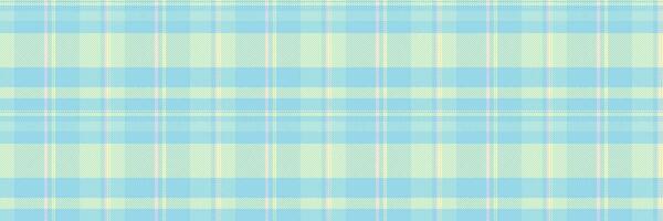 Curtain check vector background, softness pattern fabric tartan. Proud seamless textile texture plaid in light and cyan colors.