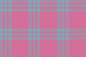 Plaid background, check seamless pattern in pink. Vector fabric texture for textile print, wrapping paper, gift card or wallpaper.