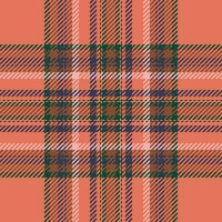 Plaid check pattern. Seamless fabric texture. Tartan textile print. vector