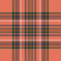 Plaid check pattern. Seamless fabric texture. Tartan textile print. vector