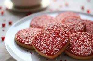 AI generated how to make heart cookies with coconut oil photo