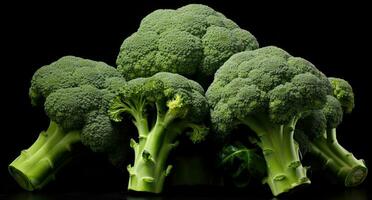 AI generated a grouping of broccoli at a grocery store photo