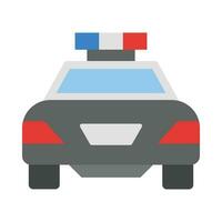 Police Car Vector Flat Icon For Personal And Commercial Use.