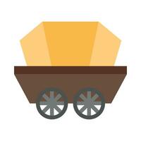 Wagon Vector Flat Icon For Personal And Commercial Use.