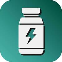 Supplement Vector Glyph Gradient Background Icon For Personal And Commercial Use.