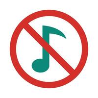 No música vector plano icono para personal y comercial usar.