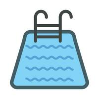 Swimming Pool Vector Flat Icon For Personal And Commercial Use.