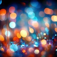 AI generated abstract background features a blurred pattern of colorful lights that can create a calming photo