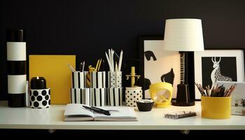 AI generated Unveiling Simplicity in Study and Work Spaces photo