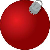 Red christmas ball vector illustration