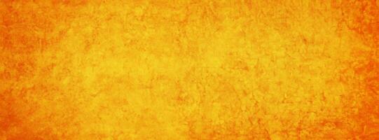 yellow and orange cement texture wall banner in summer background photo