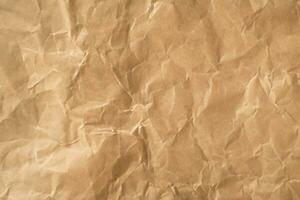 Recycle brown paper crumpled texture,Old paper surface for background photo