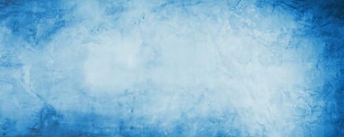blue cement background, horizontal blank concrete wall photo