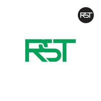 Letter RST Monogram Logo Design vector