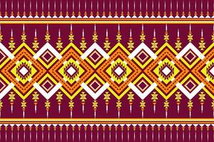 Geometric seamless ethnic pattern. Geometric ethnic pattern can be used in fabric design for clothes, decorative paper, wrapping, textile, embroidery, illustration, vector, carpet vector