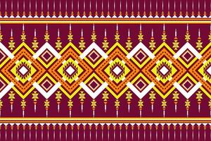 Geometric seamless ethnic pattern. Geometric ethnic pattern can be used in fabric design for clothes, decorative paper, wrapping, textile, embroidery, illustration, vector, carpet vector