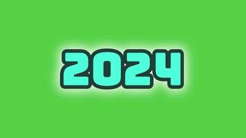 content Nouveau année 2024 animation video