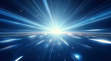 AI generated abstract space laser track animation imag photo