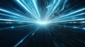 AI generated abstract space laser track animation imag photo