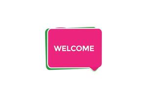 new website, click button welcome, level, sign, speech, bubble  banner, vector