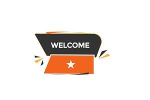 new website, click button welcome, level, sign, speech, bubble  banner, vector