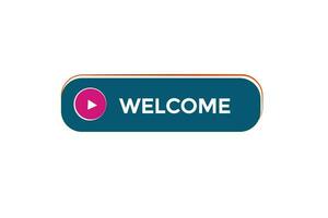 new website, click button welcome, level, sign, speech, bubble  banner, vector