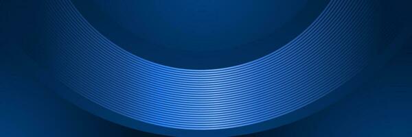 abstract business dark blue wave background with glowing lines vector