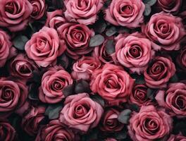 ai generado dulce rosas yo querer ellos hoy rosas con texto foto